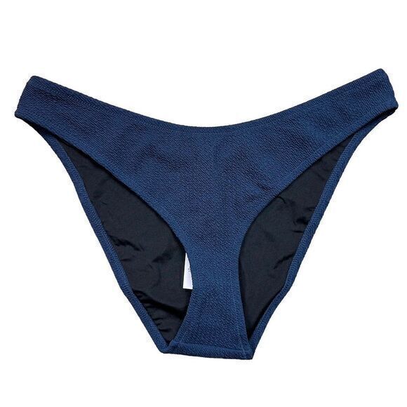 J. Crew Other - NWT J. Crew Women's‎ Cheeky Bikini Bottom Blue Textured Eco-Friendly Size M